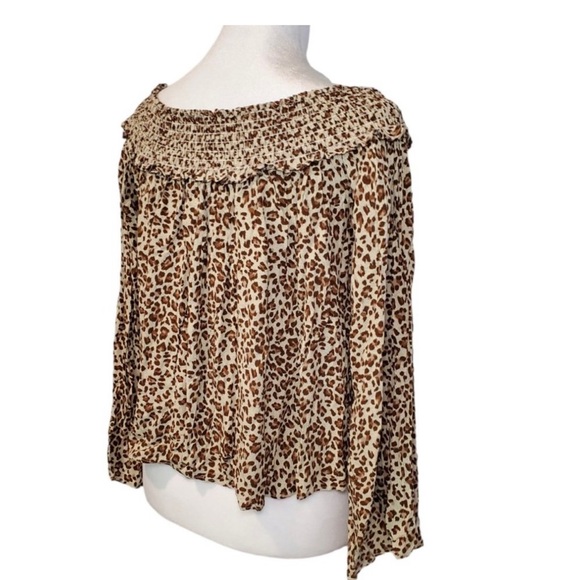 NWT Free People FP Movement Animal Print Boho Top - Picture 6 of 14